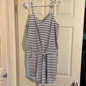 Tie waist romper